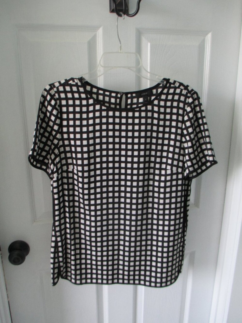 JCrew silk short sleeve top
